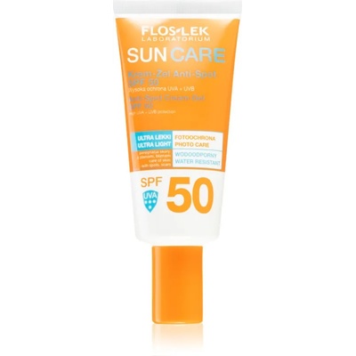FlosLek Laboratorium Sun Care Derma Anti-Spot защитен крем-гел за лице SPF 50 30ml