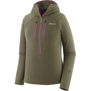 Patagonia Дамски поларен пуловер Patagonia Women's R1 Ultralight Hoody Fleece jumper - Basin Green - размер XS (105-7274-0111)
