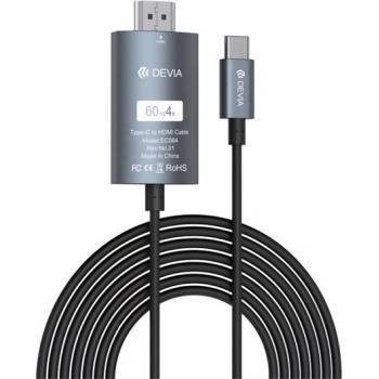 DEVIA STORM кабел за данни Type-C - HDMI, 200 cm, ЧЕРЕН ST399145 (ST399145)