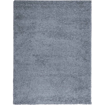 Шаги килим с дълъг косъм, модерен, син, 300x400 см