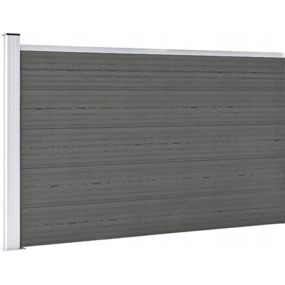 zahrada-XL Zahradní plot WPC 175 x 105 cm šedý