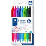 STAEDTLER Химикалка, 1 мм, с бутон, staedtler "4230 m", 8 различни цвята 4230 mc8 (4230 mc8)