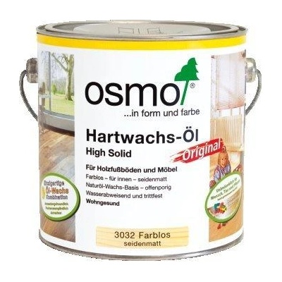 Osmo Hardwax-Oil 3065 Полу мат - Масло с твърда вакса 2.5л (2679)