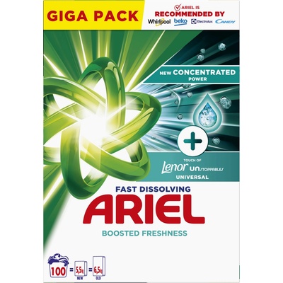 Ariel plus prášek Unstoppables 5,5 kg 100 PD