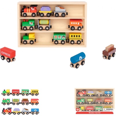 Tooky Toy vláčky set 12 ks