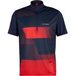 Löffler Мъжка фланелка с къс ръкав за колоездене Löffler Bike-Shirt Cycling jersey - Dark Blue / Red - размер 48 (EU) (056-2729-0112)