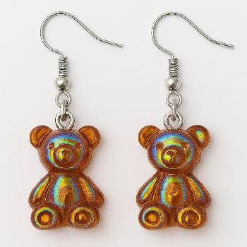 HARAHU Обеци cb-38724 - Кафяво kp38724 (cb-38724)