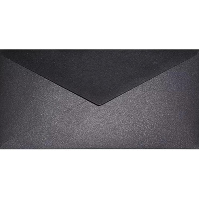 NETUNO Obálka DL metalická Aster Metallic Black Cooper černá s měděnými částicemi