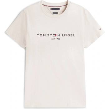 Tommy Hilfiger Тениска Tommy Hilfiger Logo Crew Neck T Shirt - HthrOatmilk HGF