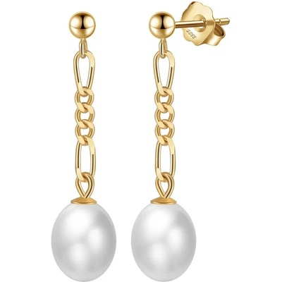 Majya Strieborné náušnice BRISEIDA pozlátené 11706