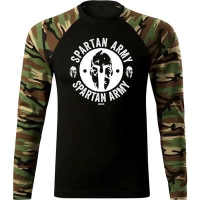 DRAGOWA FIT-T Тениска с дълъг ръкав Archelaos, woodland, 160 г/м2 (8377)