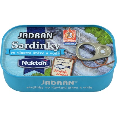 Nekton Jadran sardinky vo vlastnej šťave 125 g
