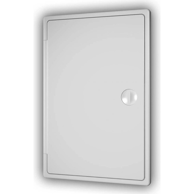 MIKAWI evizní dvířka 150 x 150 mm plochá bílá 59-0271