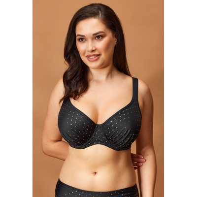 Astratex Горнище на бански костюм Maia Glitter Black Plus (P817KSBlackPlus)