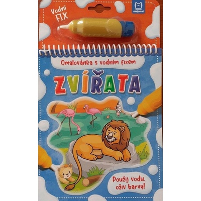 Zvieratá Omaľovánka s vodnou fixkou