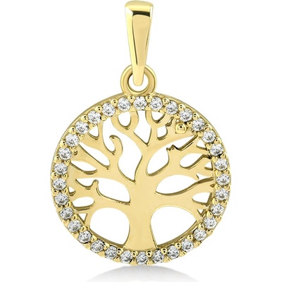 Lillian Vassago Zlatý přívěsek se zirkony Strom života LLV31 GP001Y
