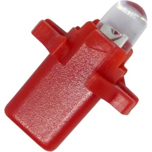  Лед крушки тип b8.3d 12v / 2w червен (b83dr)