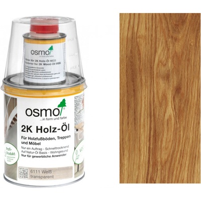 Osmo 6100 2K olej na dřevo 0,375 l Matný