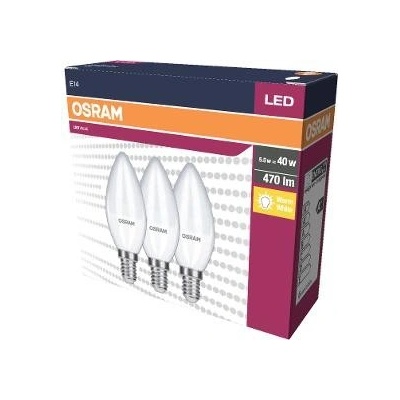 Osram LED Cla. B 40 4.9W/2700K E14 3pack
