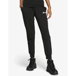 PUMA Essentials+ Script Track Pants Black - magazinko