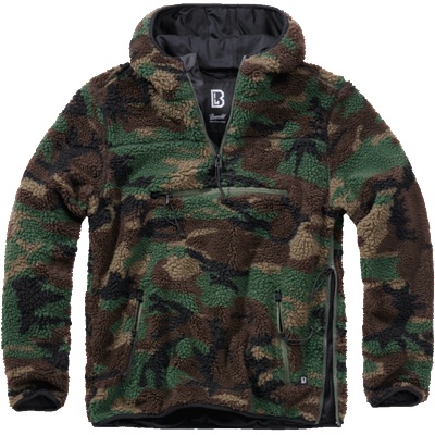 Brandit Брандиран поларен пуловер Teddyfleece Worker, woodland (5023.10)