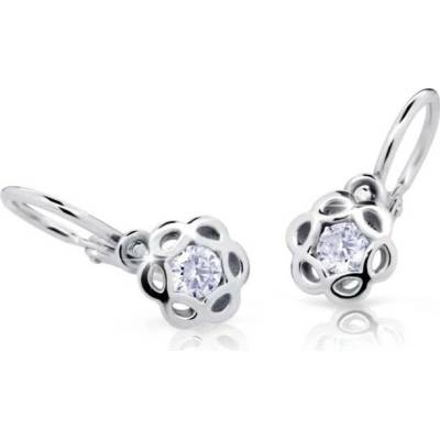 Cutie Diamonds půvabné dětské náušnice z bílého zlata s brilianty DC2179-10-10-X-2