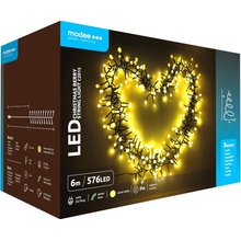 Modee Lighting LED vianočná reťaz 576 LED 6m teplá biela