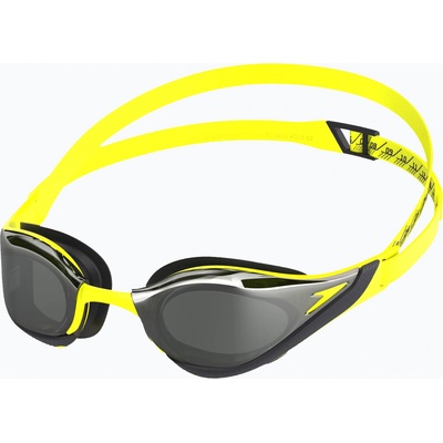 Speedo Очила за плуване Speedo Fastskin Pure Focus Mirror хипер жълто/дим/сребърно огледало
