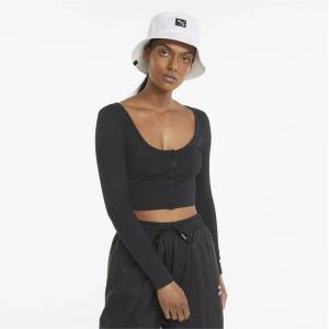 PUMA Дамска тениска Puma Classic Long Sleeve T Shirt Womens - Puma Black