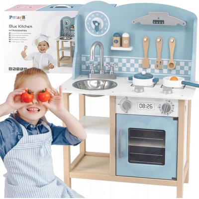 Viga PolarB drevená kuchynka Silver Blue