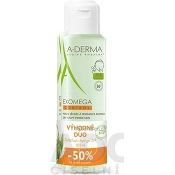 A-DERMA EXOMEGA CONTROL 2v1 zvláčňujúci umývací gél 2 x 500 ml