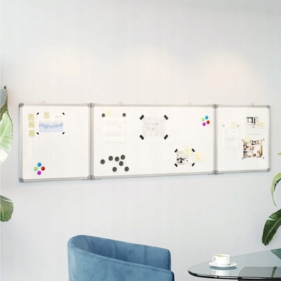 vidaXL Magnetická skládací tabule 160 x 40 x 1,7 cm hliníková