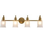 Elstead Lighting Quoizel QZ-SWELL4-BB-BATH-LED Стенно осветително тяло за баня SWELL 4xG9/3W/230V IP44, златисто (ED0964)