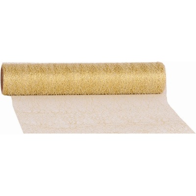 Pavučinový běhoun Shiny 280 mm x 5 m zlatá
