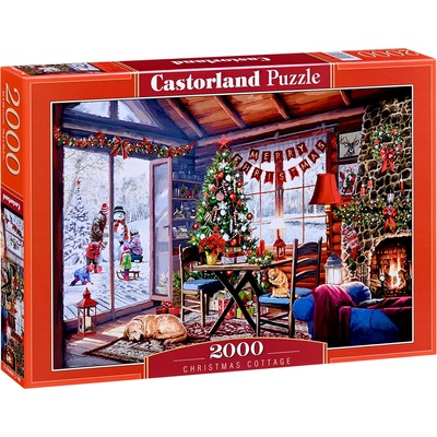 Castorland Пъзел Castorland от 2000 части - Коледна къщичка