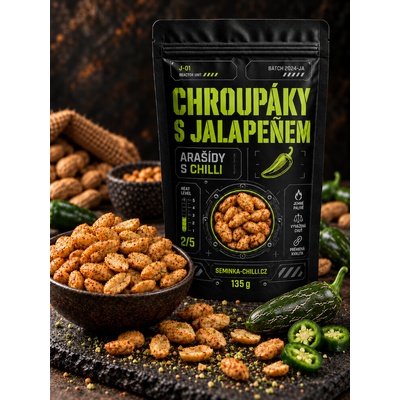 Seminka-chilli.cz Chroupáky Jalapeño chilli arašídy 135 g