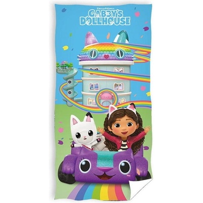 Carbotex Bavlnená osuška 70 x 140 cm Gabby´s Dollhouse GDH235013 R