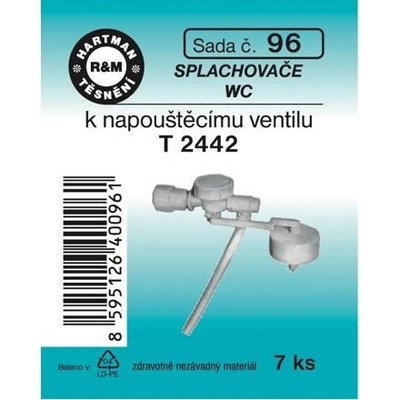 HARTMAN těsnění splachovače WC k napouštěcímu ventilu, sada č. 96
