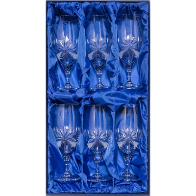 Bohemia Crystal sada broušených sklenic na pivo brus Mašle Počet sklenic 6 x 420 ml
