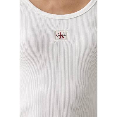 Calvin Klein Jeans блуза с дълги ръкави дамска от памук с еластан (LV047D218G)