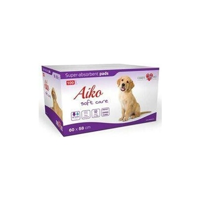 Aiko Soft Care Podložka absorbční pro psy 60 x 58 cm 100 ks