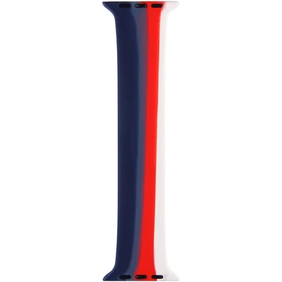 JC Силиконова каишка за Apple Watch 42мм, 44мм, 45мм, 46мм, Ultra, Ultra 2 49мм - JC Design Silicone SoloLoop Band (сив-червен)