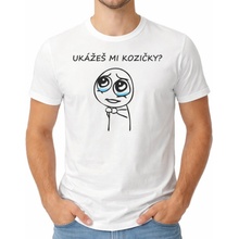 Fajntričko tričko Ukážeš mi kozičky? biela