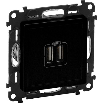 Legrand valena life 2xusb socket type a 5v 2.4a black (756312l)