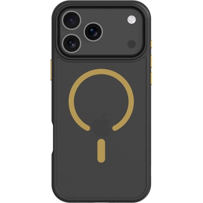 Tactical Хибриден удароустойчив кейс с MagSafe за iPhone 17 Pro Max - Tactical MagForce Hyperstealth 2.0 Cover (черен-жълт) (57983126617)