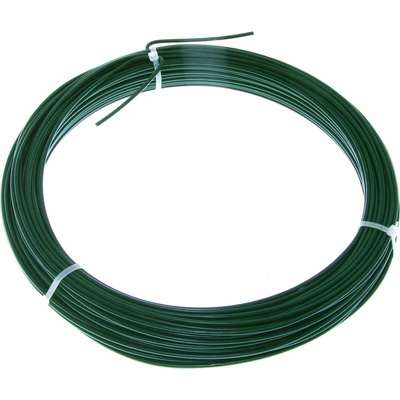 Napínací drát 3,5 mm, pozink.+poplast., návin 26 m, mechová zelená