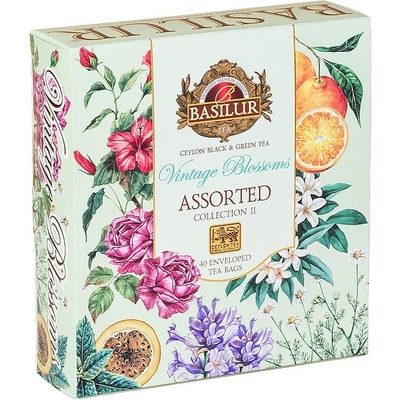 Basilur Assorted Vintage Blossoms Book plech 32 x 1,5 g