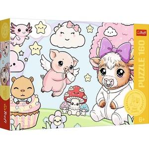 Trefl Пъзел Trefl от 160 части - Малки животни (15443) - baby