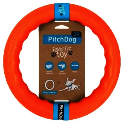 Pitch Dog Kroužek pro psy Oranžový 17 cm S