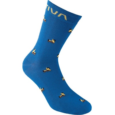 La Sportiva dámske ponožky Outdoor Fun Socks Electric Blue/Yellow